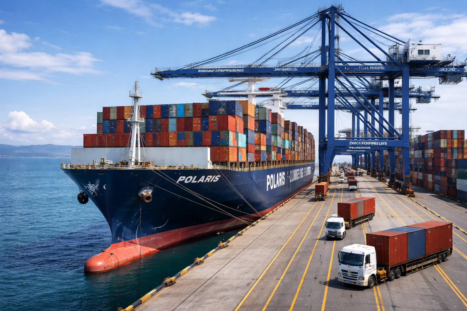 Sea freight container logistics